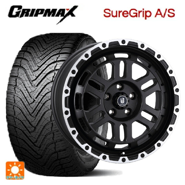ホンダ ステップワゴン(RP6~8)用 225/40R18 92W XL グリップマックス シュアグリップ A/S ブラックレター 阿部商会 ラ･ストラーダ ディスカバー WBRP 新品オールシーズンタイヤホイール 4本セット