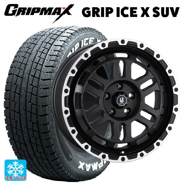 ジープ ラングラー(JL系)用 265/70R17 115T グリップマックス グリップアイスX SUV ホワイトレター # 阿部商会 ラ・ストラーダ ディスカバー WBRP 新品スタッドレスタイヤホイール 4本セット|タイヤホイール専門店コニシタイヤ