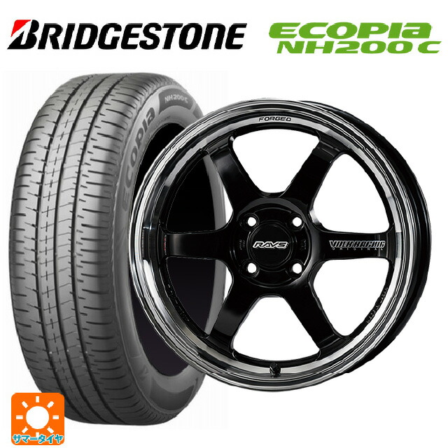 185/60R16 86H ブリヂストン エコピア NH200C 正規品 レイズ ボルクレーシング TE37KCR プログレッシブモデル KF 16-6J 国産車用 サマータイヤホイール4本セット｜タイヤホイール専門店コニシタイヤ