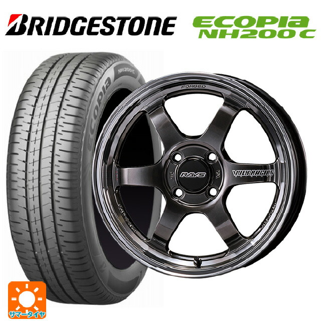 175/60R16 82H ブリヂストン エコピア NH200C 正規品 レイズ ボルクレーシング TE37KCR プログレッシブモデル HF 16-6J 国産車用 サマータイヤホイール4本セット