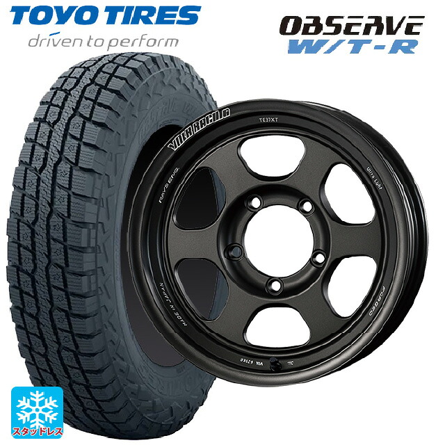 スズキ ジムニー(64系)用 185/85R16 105N トーヨー オブザーブ W/T-R # レイズ ボルクレーシング TE37XT FOR J UL MT 新品スタッドレスタイヤホイール 5本セット