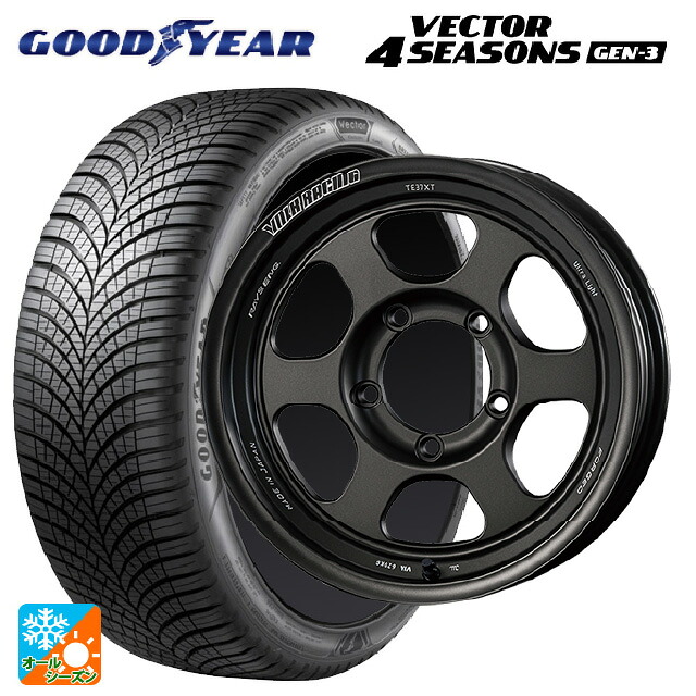 215/65R16 102V XL グッドイヤー ベクター4シーズンズ ジェン3 レイズ ボルクレーシング TE37XT FOR J UL MT 16-6J 国産車用 オールシーズンタイヤホイール4本セット｜タイヤホイール専門店コニシタイヤ