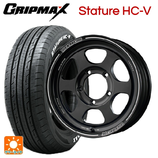 215/65R16 109/107S グリップマックス スタチャーHCV ホワイトレター レイズ ボルクレーシング TE37XT FOR J BC 16-6J 国産車用 サマータイヤホイール4本セット