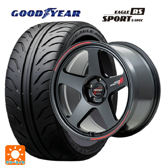ホンダ シビック タイプR(FL5)用 265/35R18 93W グッドイヤー イーグル RS スポーツ S-スペック エムアイディー MIDレーシング TR50 ターマックブラック 新品サマータイヤホイール 4本セット
