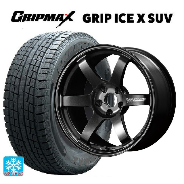 ミツビシ アウトランダーPHEV(5LA GNOW)用 235/60R18 107H XL グリップマックス グリップアイスX SUV ブラックレター # レイズ ボルクレーシング TE37サーガ S-プラス MM 新品スタッドレスタイヤホイール 4本セット｜タイヤホイール専門店コニシタイヤ