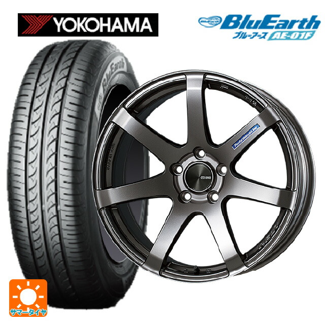 205/55R16 91V ヨコハマ ブルーアース AE01F エンケイ パフォーマンスライン PF07 DS 16-6.5J 国産車用 サマータイヤホイール4本セット