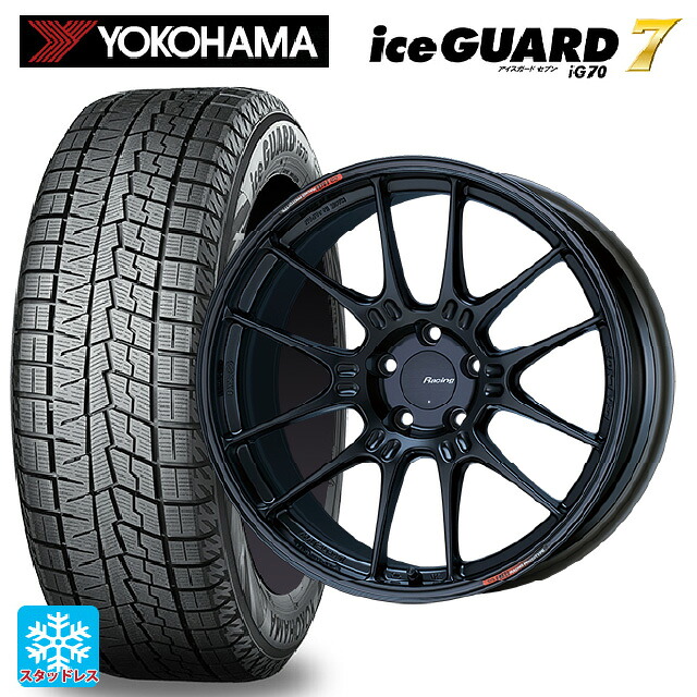 マツダ ロードスター(ND系)用 205/40R17 84Q ヨコハマ アイスガード7(IG70) # エンケイ レーシング GTC02 マットブラック 新品スタッドレスタイヤホイール 4本セット｜タイヤホイール専門店コニシタイヤ