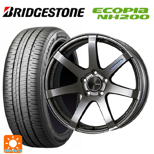205/60R16 92H ブリヂストン エコピア NH200 正規品 エンケイ パフォーマンスライン PF07 DS 16-6.5J 国産車用 サマータイヤホイール4本セット