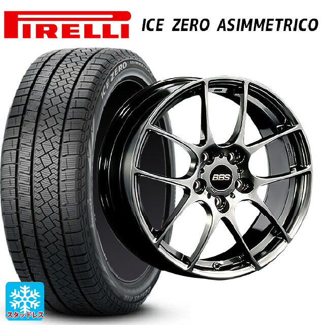 スバル レガシィアウトバック(BS系)用 225/65R17 106H XL ピレリ アイスゼロ アシンメトリコ 正規品 # BBS RF DB 新品スタッドレスタイヤホイール 4本セット