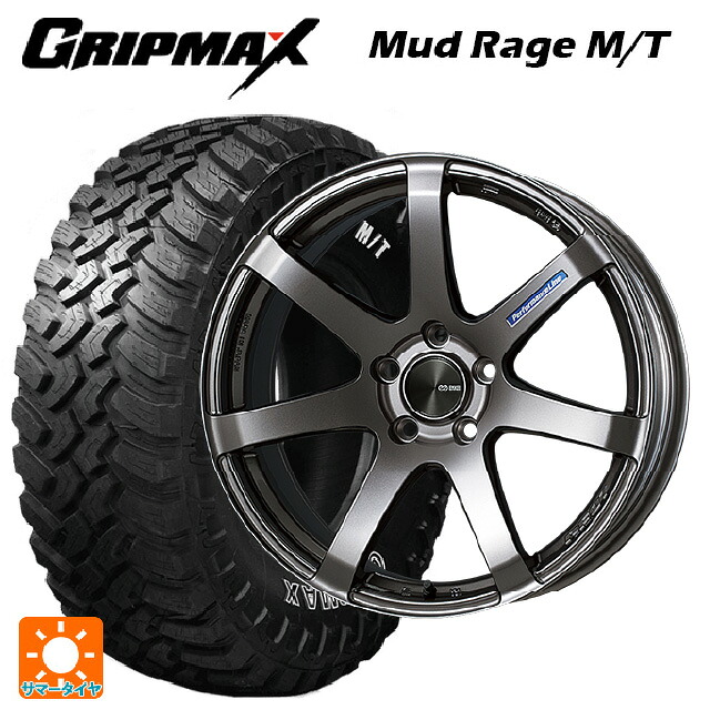 2022年製 235/70R16 106Q グリップマックス マッドレイジ M/T ホワイトレター エンケイ パフォーマンスライン PF07 DS 16-6.5J 国産車用 サマータイヤホイール4本セット