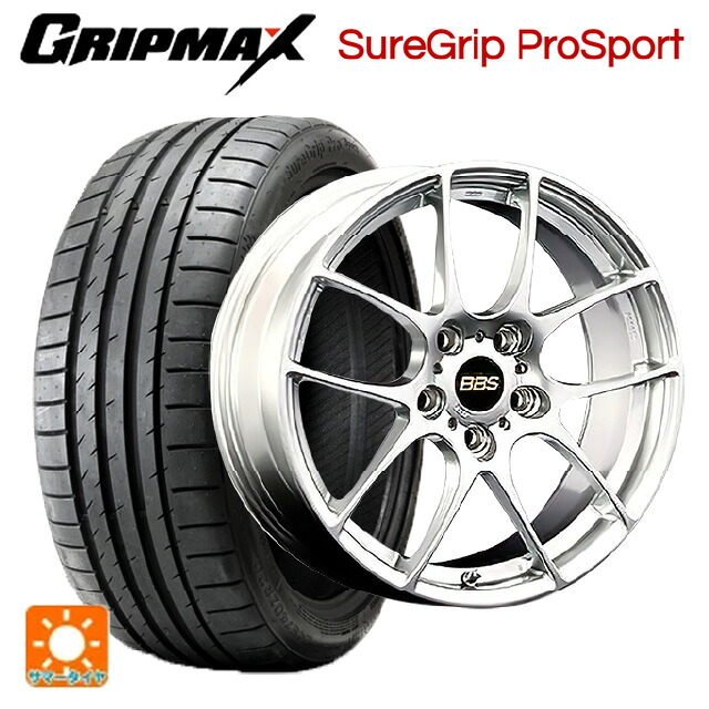 トヨタ GR86(ZN8)用 225/40R18 92Y XL グリップマックス シュアグリップ プロスポーツ ブラックレター BBS RF DS 新品サマータイヤホイール 4本セット