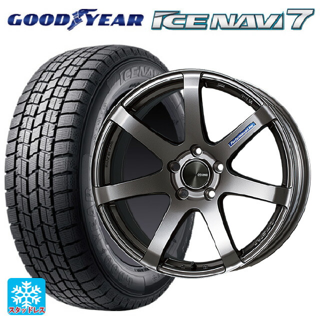 トヨタ ライズ(A200/A210)用 2024年製 195/60R17 90Q グッドイヤー アイスナビ7(数量限定) エンケイ パフォーマンスライン PF07 DS 新品スタッドレスタイヤホイール 4本セット|タイヤホイール専門店コニシタイヤ