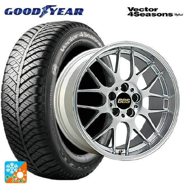 トヨタ GRヤリス(PA系)用 225/40R18 92H XL グッドイヤー ベクターフォーシーズンズ ハイブリッド BBS RG-R DS 新品オールシーズンタイヤホイール 4本セット