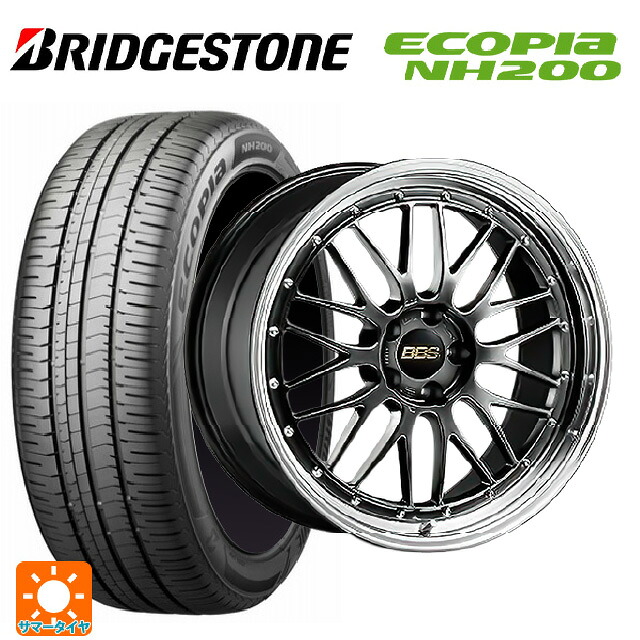 トヨタ プリウス(60系)用 195/50R19 88H ブリヂストン エコピア NH200 正規品 BBS LM DB-BKBD 新品サマータイヤホイール 4本セット
