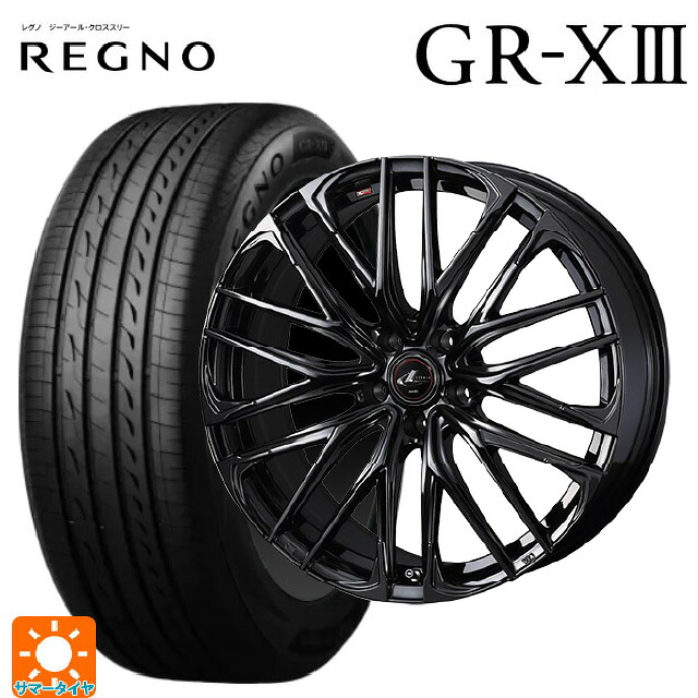 トヨタ プリウス(60系)用 225/45R19 96W XL ブリヂストン レグノ GR-X3 正規品 # ウェッズ レオニス SK HYPER BMC 新品サマータイヤホイール 4本セット