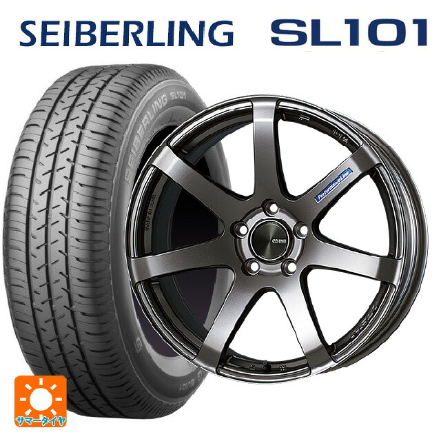215/65R16 98S セイバーリング セイバーリング SL101(ブリヂストン工場生産） エンケイ パフォーマンスライン PF07 DS 16-6.5J 国産車用 サマータイヤホイール4本セット