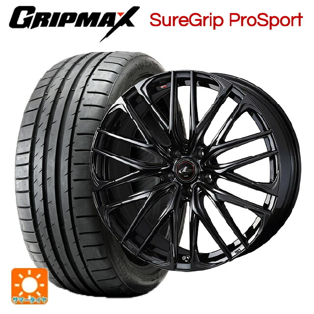 スバル レヴォーグ(VN系)用 245/40R18 97Y XL グリップマックス シュアグリップ プロスポーツ ブラックレター ウェッズ レオニス SK HYPER BMC 新品サマータイヤホイール 4本セット 109,384円