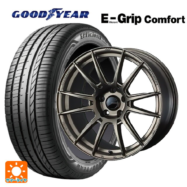 195/60R17 90V グッドイヤー エフィシェントグリップ コンフォート ウェッズ ウェッズスポーツ SA62R EJ-BRONZE2 17-6.5J 国産車用 サマータイヤホイール4本セット｜タイヤホイール専門店コニシタイヤ