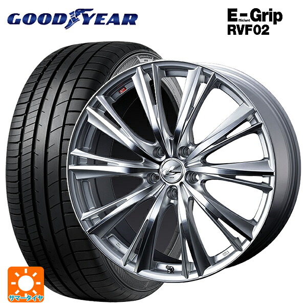 スバル レヴォーグ(VN系)用 225/40R19 93W XL グッドイヤー エフィシェントグリップ RVF02 ウェッズ レオニス WX HSMC 新品サマータイヤホイール 4本セット｜タイヤホイール専門店コニシタイヤ