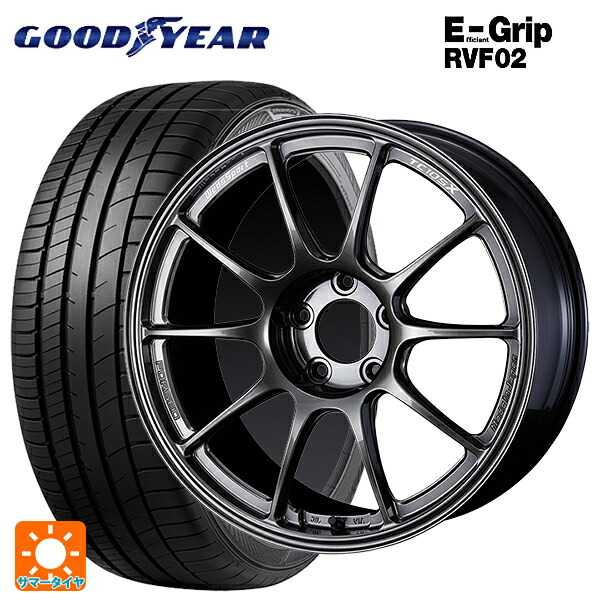スバル フォレスター(SL系)用 225/55R18 102V XL グッドイヤー エフィシェントグリップ RVF02 ウェッズ ウェッズスポーツ TC105X フォージド EJ-TITAN 新品サマータイヤホイール 4本セット 210,080円