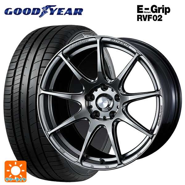 トヨタ アルファード(30系)用 235/50R18 101W XL グッドイヤー エフィシェントグリップ RVF02 ウェッズ ウェッズスポーツ SA99R PSB 新品サマータイヤホイール 4本セット