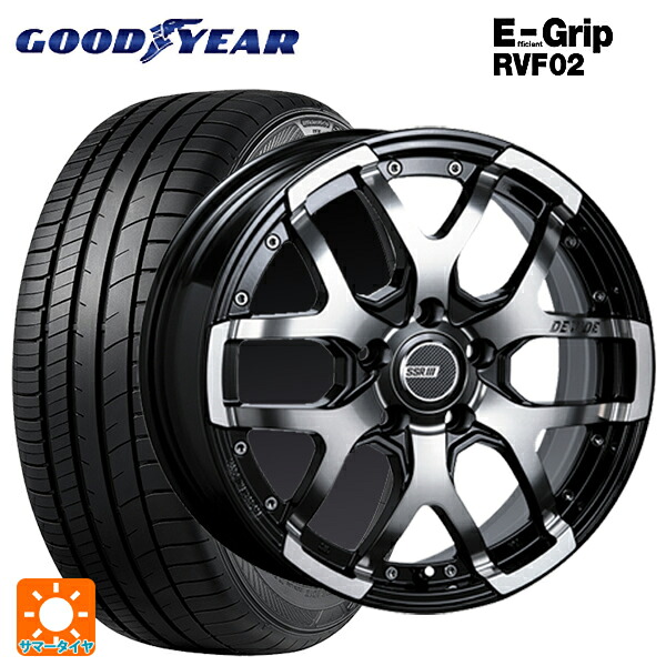 スズキ スイフトスポーツ(ZC33S)用 185/55R16 83V グッドイヤー エフィシェントグリップ RVF02 タナベ SSR ディバイド ZS アッシュブラック 新品サマータイヤホイール 4本セット｜タイヤホイール専門店コニシタイヤ