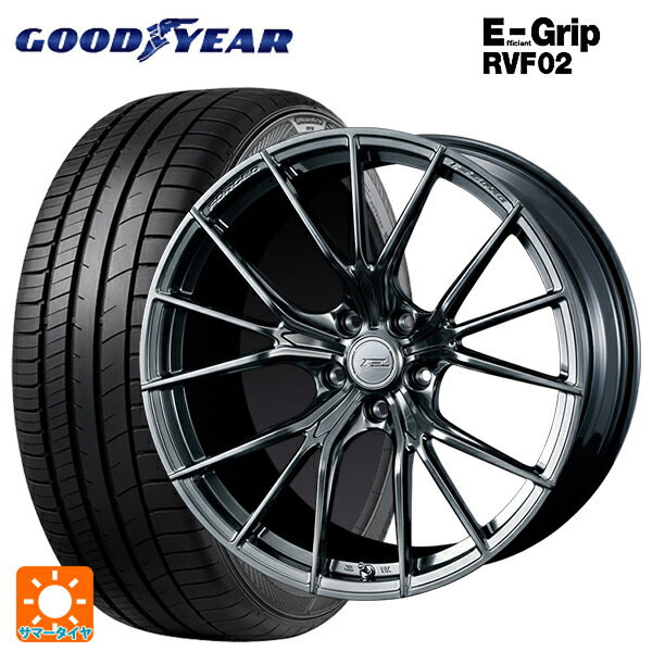 ホンダ ヴェゼル(RV系)用 225/50R18 99V XL グッドイヤー エフィシェントグリップ RVF02 ウェッズ エフゼロ FZ-1 DIAMOND BLACK 新品サマータイヤホイール 4本セット