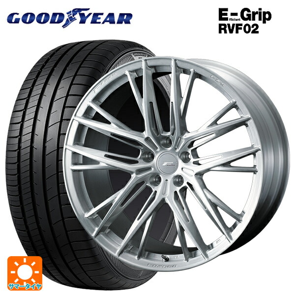 245/45R19 102W XL グッドイヤー エフィシェントグリップ RVF02 ウェッズ エフゼロ FZ-5 BRUSHED 19-8.5J 国産車用 サマータイヤホイール4本セット