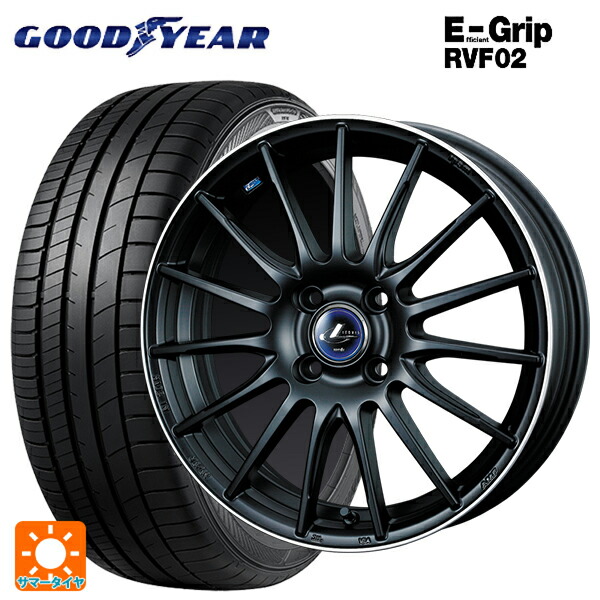 トヨタ ヤリス(10系)用 185/60R15 84H グッドイヤー エフィシェントグリップ RVF02 ウェッズ レオニス ナヴィア05 MBP 新品サマータイヤホイール 4本セット