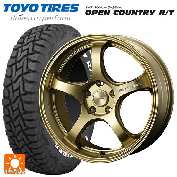 225/60R18 100Q トーヨー オープンカントリー RT ホワイトレター ウェッズ ウェッズスポーツ RN05M Gold 18-7.5J 国産車用 サマータイヤホイール4本セット