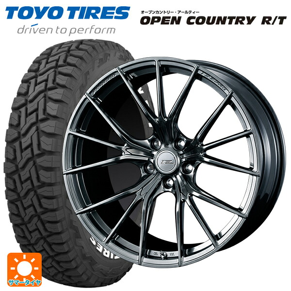 トヨタ ハリアー(80系)用 225/60R18 100Q トーヨー オープンカントリー RT ホワイトレター ウェッズ エフゼロ FZ-1 DIAMOND BLACK 新品サマータイヤホイール 4本セット