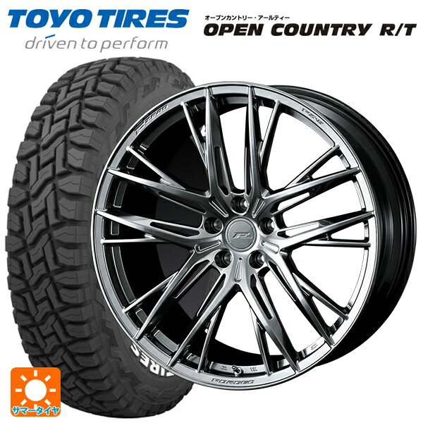 225/60R18 100Q トーヨー オープンカントリー RT ホワイトレター ウェッズ エフゼロ FZ-5 DIAMOND BLACK 18-8J 国産車用 サマータイヤホイール4本セット 192,375円