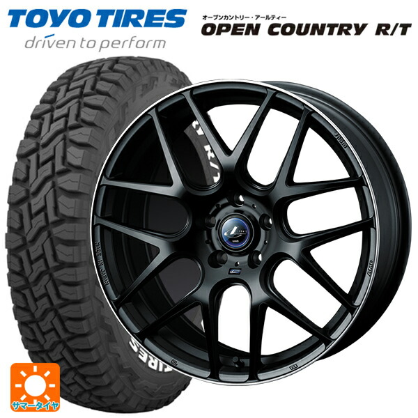 トヨタ RAV4(50系)用 225/60R18 100Q トーヨー オープンカントリー RT ホワイトレター ウェッズ レオニス ナヴィア06 MBP 新品サマータイヤホイール 4本セット