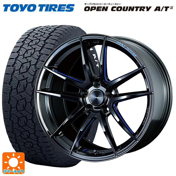 トヨタ bZ4X(11/15系)用 235/60R18 103H トーヨー オープンカントリー AT3 ホワイトレター ウェッズ ウェッズスポーツ RN55M BBM 新品サマータイヤホイール 4本セット