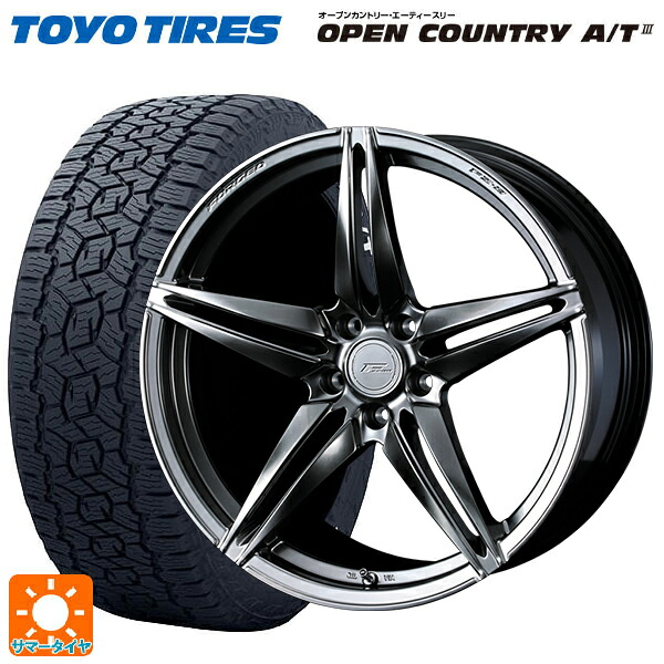 マツダ CX-80(KL5/KL3系)用 235/60R18 103H トーヨー オープンカントリー AT3 ホワイトレター ウェッズ エフゼロ FZ-3 DIAMOND BLACK 新品サマータイヤホイール 4本セット