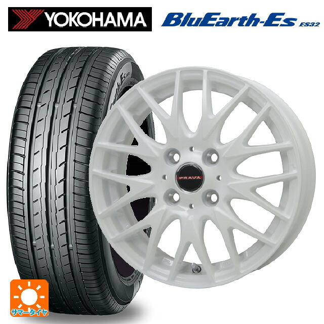 165/65R15 81S ヨコハマ ブルーアースEs ES32 # ビックウェイ レイシーン プラバ 9M Jr2 WH 15-4.5J 国産車用 サマータイヤホイール4本セット|タイヤホイール専門店コニシタイヤ