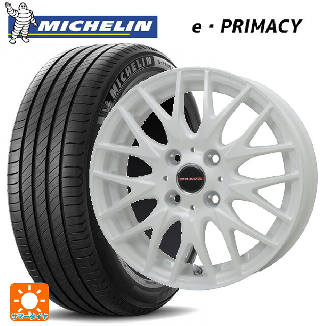 155/65R14 79H XL ミシュラン Eプライマシー 正規品 # ビックウェイ レイシーン プラバ 9M Jr2 WH 14-4.5J 国産車用 サマータイヤホイール4本セット|タイヤホイール専門店コニシタイヤ