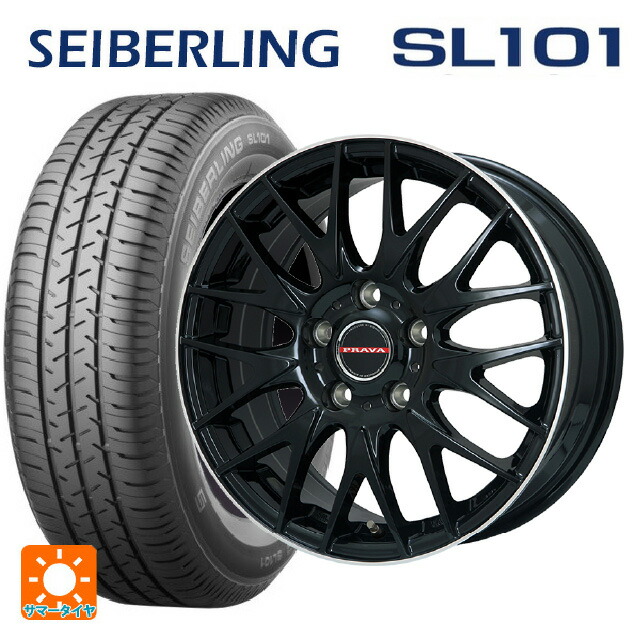 スズキ ハスラー(MR52/92S)用 165/70R14 81S セイバーリング セイバーリング SL101(ブリヂストン工場生産） ビックウェイ レイシーン プラバ 9M Jr2 GBK/ﾘﾑP 新品サマータイヤホイール 4本セット