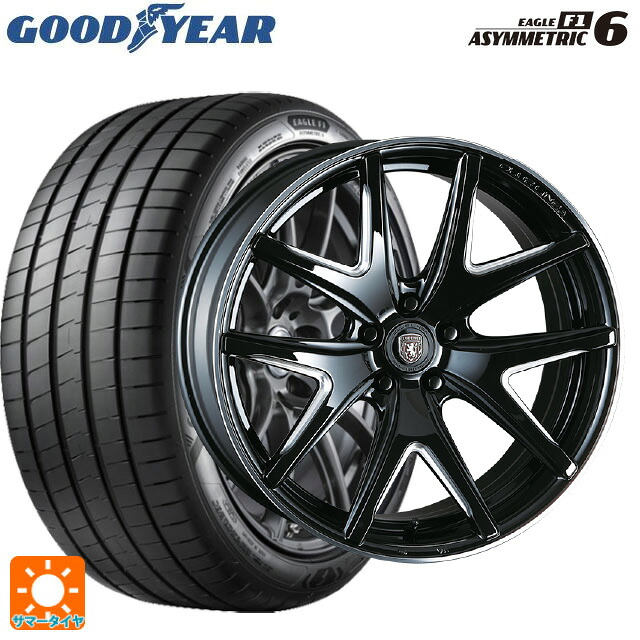 245/45R20 103Y XL グッドイヤー イーグル F1 アシメトリック6 クリムソン ヴィエリ FF BK/サイドマニシング 20-8.5J 国産車用 サマータイヤホイール4本セット｜タイヤホイール専門店コニシタイヤ