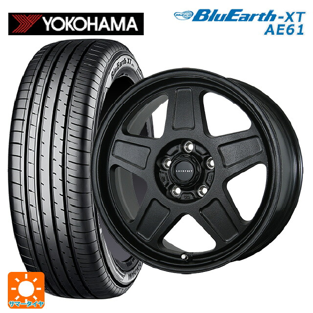 トヨタ プリウス(60系)用 195/60R17 90H ヨコハマ ブルーアースXT AE61 トピー ランドフット GWD R/B 新品サマータイヤホイール 4本セット|タイヤホイール専門店コニシタイヤ