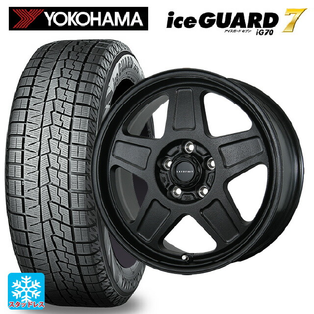 2025年製 215/45R17 87Q ヨコハマ アイスガード7(IG70) トピー ランドフット GWD # R/B 17-7J 国産車用 スタッドレスタイヤホイール4本セット