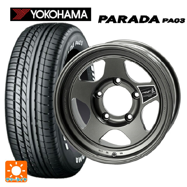 215/65R16 109/107S ヨコハマ パラダ PA03 ホワイトレター 4×4エンジニアリング ブラッドレーフォージド 匠(タクミ マットディープグレイ 16-6.5J 国産車用 サマータイヤホイール4本セット