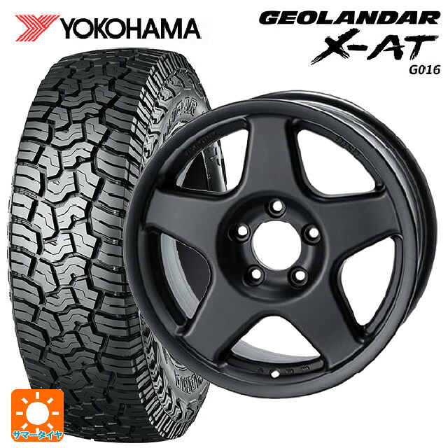 トヨタ ランドクルーザー70(GDJ76W)用 285/75R16 126/123Q ヨコハマ ジオランダー X-AT G016 ブラックレター 正規品 4&times;4エンジニアリング ブラッドレーV マットブラック 新品サマータイヤホイール 4本セット｜タイヤホイール専門店コニシタイヤ