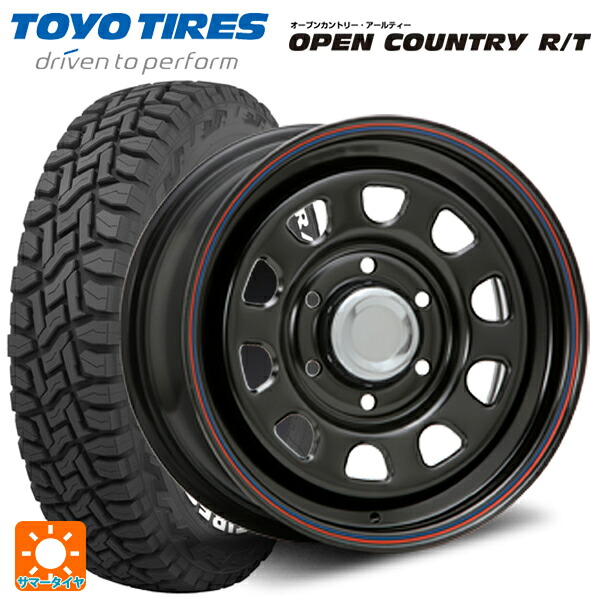 215/65R16 109/107Q トーヨー オープンカントリー RT ホワイトレター エムエルジェイ デイトナ SS Black 16-7J 国産車用 サマータイヤホイール4本セット