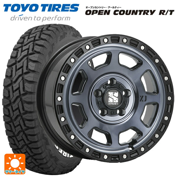 235/70R16 106Q トーヨー オープンカントリー RT ホワイトレター エムエルジェイ エクストリームJ XJ07 Gloss Blk. M. Indigo 16-7J 国産車用 サマータイヤホイール4本セット