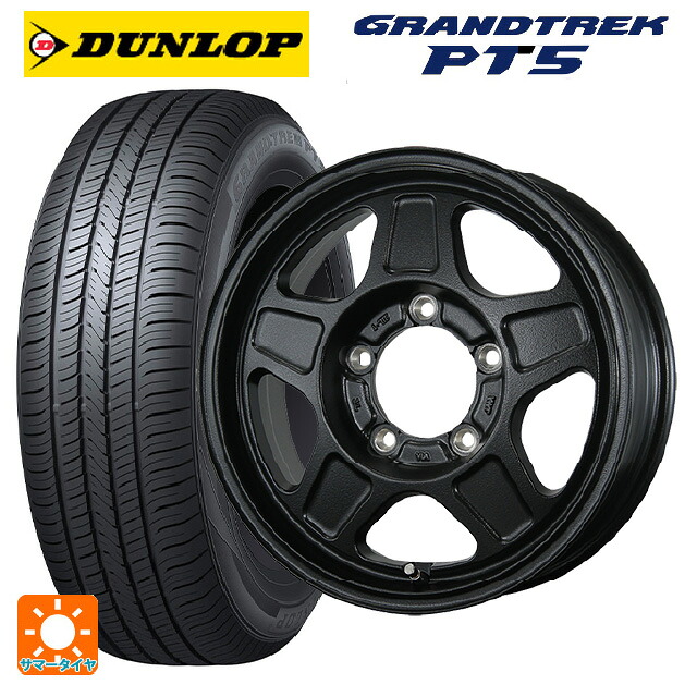 スズキ ジムニーシエラ(74系)用 225/70R16 103H ダンロップ グラントレックPT5 トピー ランドフット GWD R/B 新品サマータイヤホイール 5本セット｜タイヤホイール専門店コニシタイヤ