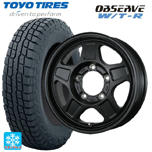 215/65R16 109/107Q トーヨー オブザーブ W/T-R トピー ランドフット GWD # R/B 16-5.5J 国産車用 スタッドレスタイヤホイール4本セット