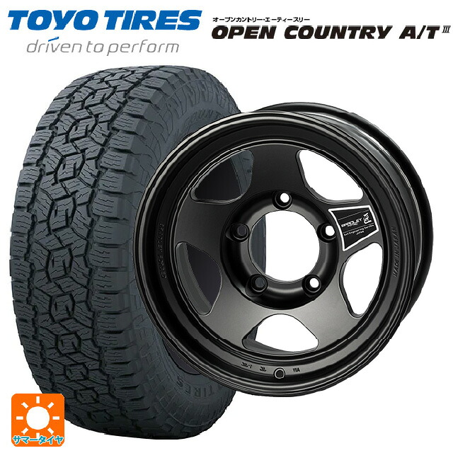 スズキ ジムニーノマド(JC74W)用 225/70R16 103H トーヨー オープンカントリー AT3 ブラックレター 4×4エンジニアリング ブラッドレーフォージド 匠(タクミ マットシャドーブラック 新品サマータイヤホイール 4本セット