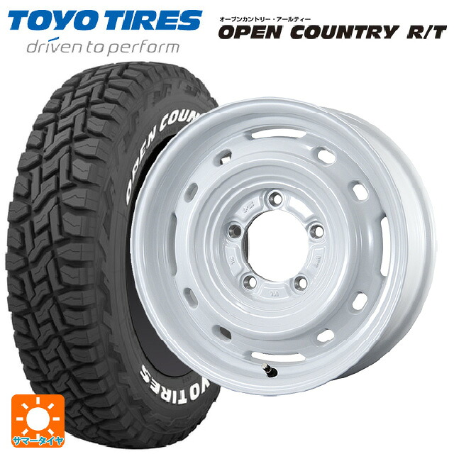 スズキ ジムニーシエラ(74系)用 235/70R16 106Q トーヨー オープンカントリー RT ホワイトレター トピー ランドフット XFG WH 新品サマータイヤホイール 5本セット