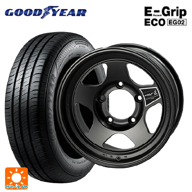 215/65R16 98H グッドイヤー エフィシェントグリップ エコ EG02 4×4エンジニアリング ブラッドレーフォージド 匠(タクミ マットシャドーブラック 16-6.5J 国産車用 サマータイヤホイール4本セット